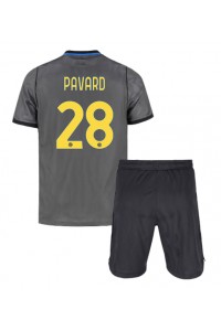 Inter Milan Benjamin Pavard #28 Jalkapallovaatteet Lasten Kolmas peliasu 2026-27 Lyhythihainen (+ Lyhyet housut)